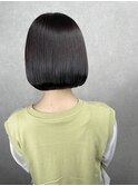 切りっぱなしボブ