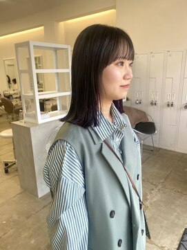 クリアーオブヘアー 池下店(clear OF HAIR) ぱつっとロブスタイル×インナーカラー