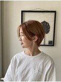 ハンサムショート×ハイトーンベージュ