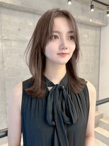 ウェイズ トウキョウ(Ways TOKYO) くびれレイヤー　グレージュ　ミディアム　顔まわりカット