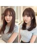 1番人気!似合わせ小顔カット+髪質改善透明感カラー+天使の艶再生ケア