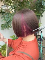 オートクチュールランコントレ 桂店(Haute Couture Rencontrer)&nbsp;ショートボブ×インナーカラー