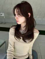 ユーフォリア 渋谷グランデ(Euphoria SHIBUYA GRANDE)&nbsp;レイヤーカット　ワンカール　ベージュカラー