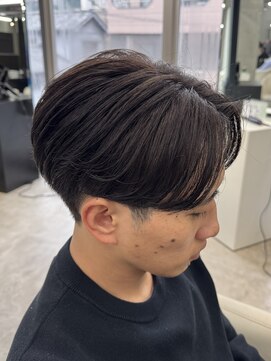 エデアンルクラ 下通(EDEAN Leclat) 熊本メンズパーマ センターパート ニュアンス MEN'S HAIR