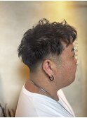 サーフカール/スパイキーショート/ブルーブラック/フェード