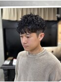 シャドウパーマ/刈り上げマッシュ/スパイラル/波打ち