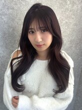 アイリス 天文館店(AIRIS)&nbsp;グレージュカラー 透明感カラー 韓国くびれヘア 顔周りカット