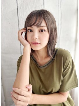 【月1メンテ】白髪染めリタッチでも透明感カラー