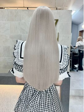 オズ 郡山駅前店(OZ) ミニウルフチェリーブラウンホワイトグレージュフェザーパーマ