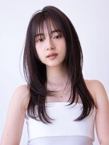 ハバナ 横浜(HAVANA)&nbsp;髪質改善/ミディアムレイヤーカット/モカブラウン/艶カラー