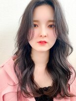 ウィズアール 成田三里塚店(Wiz-R)&nbsp;くせ毛風ロング/シアーグレージュ/フェイスレイヤーで小顔魅せ◎