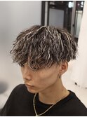 心斎橋スパイラルパーマ波巻きフェザーマッシュ