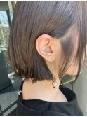 大人の切りっぱなしボブとアッシュカラー★