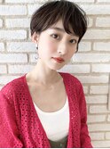 小顔/ひし形/クビレ/丸み/ボブ/20代/30/代/40代/大人ショート