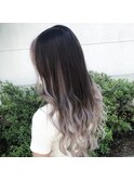 グラデバレイヤージュ♪前髪バングハイライト♪