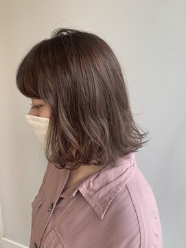 クイントネオリーブ 自由が丘正面口店(quint:neolive) ピンクベージュボブ