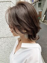 サードバイローラン(THiRD by ROULAND)&nbsp;デジタルパーマミニウルフテラコッタくすみブルー20代30代40代