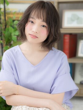 カバーヘア ブリス 北浦和(COVER HAIR bliss) オン眉シースルーバング前下がりミニウルフc5北浦和20代30代40代