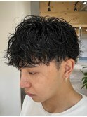 ツイストスパイラルパーマツイストパーマメンズマッシュパーマ