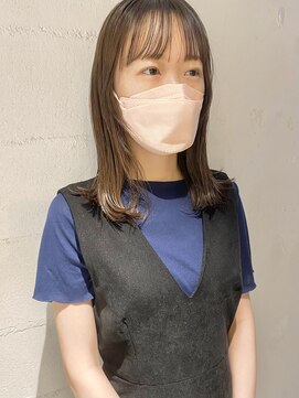 コフィー バイ メルト 吉祥寺(cofy by melt) 【中澤彩乃】シースルー前髪レイヤーカットショコラベージュ