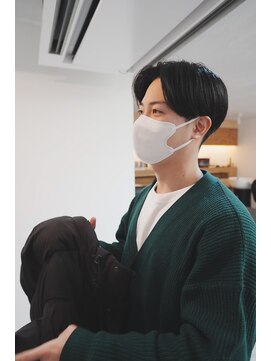 ネルケ 立川(nelke) マッシュセンター分け/韓国風スタイル/ダウンパーマ