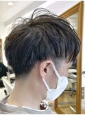 MEN'S HAIR  センターパート　ツイストスパイラル　コンマヘア