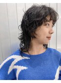 ウルフパーマ　マレットヘア