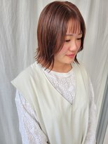 ツイギー 歩行町店(TWiGGY)&nbsp;切りっぱボブ×オレンジベーシュ