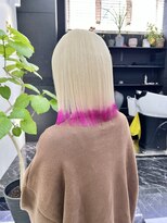 チュダック(ChuDuck)&nbsp;韓国風《シルバー×ピンク》ブリーチ/ケアブリーチ/ダブルカラー