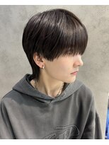 毛流れセンターパート メンズパーマ