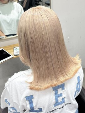 リグ 横浜(Lig.) ミルクティーカラー/ケアブリーチ/ブリーチ/ハイトーンカラー