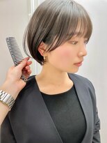 サンド 名古屋(sand)&nbsp;ボブ/レイヤーカット/髪質改善/ウェットヘア/オリーブベージュ