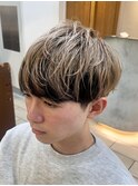メンズ デザインカラー ブリーチ 横浜