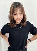 20代30代40代毛先パーマヘアマニキュア韓国ヘアヨシンモリ小顔