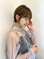 ラボヌールヘアーノーブル 新越谷店(La Bonheur hair noble)&nbsp;切りっぱなしボブエアリーロング美髪ピンクブラウン