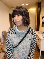 トローノ 栄(TRONO)&nbsp;ボブパーマ×顔まわりハイライト