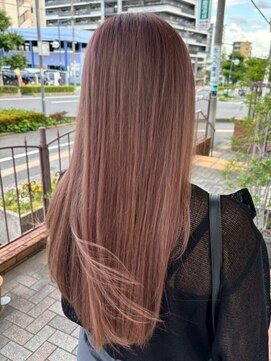 フレイムス ヘアアンドリラックス 東川口店(Frames hair&relax) 大人ピンクベージュ