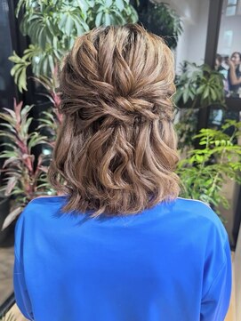 ケファ(Kepa) ボブさんのハーフアップ