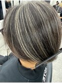 浦和メンズハイライトカラーメッシュカラーセンターパート