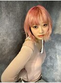フェイスフレーミングミニウルフショートウルフ天使の羽バング