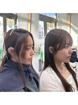アネラ(Anela) 顔周りカット/ストレートパーマ/クロスパーマ 【山中】