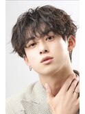 MEN’S HAIR/波巻きツイストスパイラル/リバースセンターパート