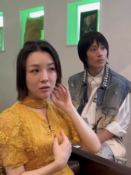 ヘアーサロンテン モトアザブ(hair salon Ten motoazabu) 着物ヘア/大人ガーリー/ダークアッシュ/似合わせカット/麻布十番