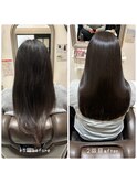  【before/after】美髪矯正/髪質改善ストレート/サラサラヘア/春