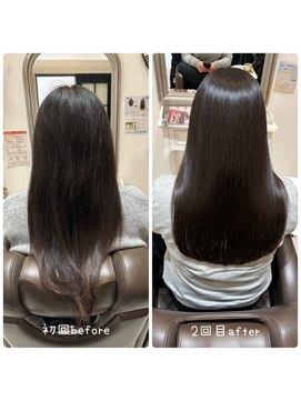 コルテ 倉敷西阿知店(CoRte.) 【before/after】美髪矯正/髪質改善ストレート/サラサラヘア/春