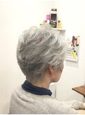 60代70代80代/ベリーショート/グレイヘア/ボリュームショート