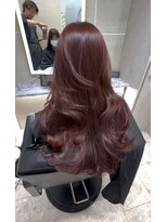 アンジェリカラボ 梅田店(ANGELICA LABO)&nbsp;カシスボルドーカラー×髪質改善×韓国風レイヤーカット川又