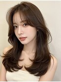 くるみちゃんヘアベリーショートマッシュウルフミディアム50代