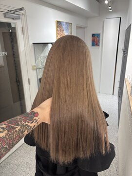 ペレ 原宿(PELE) ダークパープルナチュラルショート夏のヘアアレンジ原宿
