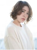 【QUATRO】クラシカル×ミルクティーカラー×グランジパーマ